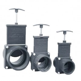 Vanne guillotines Valterra deux manchons à coller diamètre 90 mm 