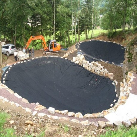 Bâche bassin - 5X5m - PVC - Membrane Imperméable Réservoir Étang