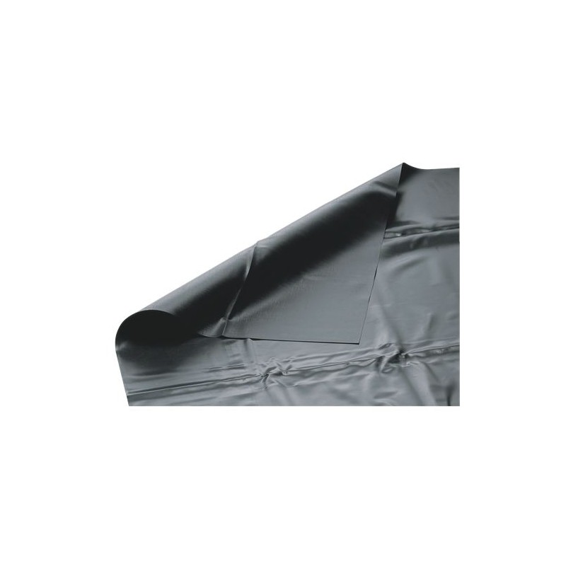 Liner de bassin en PVC 3 m x 4 m 1,0 mm, noir, bâche pour le