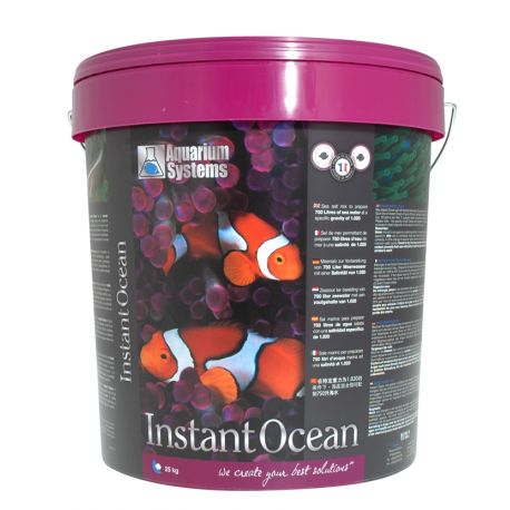 Instant Ocean 20kg pour 750 litres en seau (disponible en magasin) 72,95 €