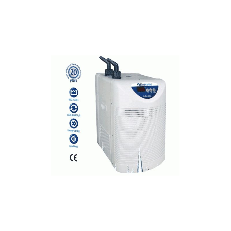 Refroidisseur BlueMARINE 200 pour aquarium de 50 à 200 litres (Pompe  offerte avec tuyauterie)