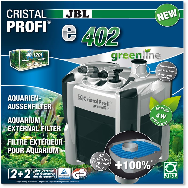 Filtres externes JBL JBL CristalProfi e402 greenline pour aquariums...