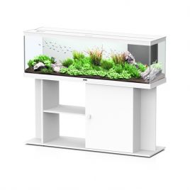 Aquatlantis Ensemble STYLE LED 150 (150 x 45 x 54cm) blanc meuble compris + bon d'achat 10% plantes-poissons