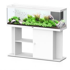 Aquatlantis Ensemble STYLE LED 120 blanc meuble compris + bon d'achat 10% plantes-poissons