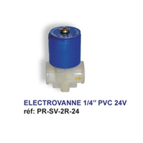 Électrovanne 1/4 pvc -24volt  20,00 €