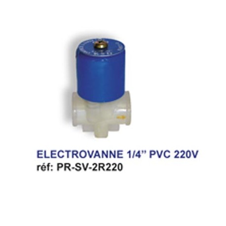 Électrovanne 1/4 pvc -220volt  20,00 €