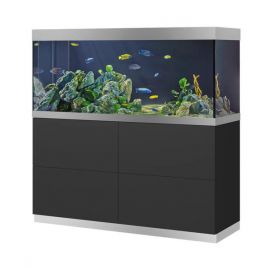 Oase aquarium HighLine Optiwhite 400 anthracite (aquarium & meuble) + bon d'achats 10% plantes et poissons