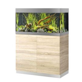 Oase aquarium HighLine Optiwhite 200 chêne (aquarium & meuble) + bon d'achats 10% plantes et poissons