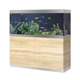 Oase aquarium HighLine Optiwhite 400 chêne (aquarium & meuble) + bon d'achats 10% plantes et poissons