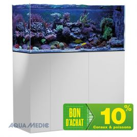 AquaMedic Armatus 400 Blanc aquarium d'eau de mer complet avec système de filtration 