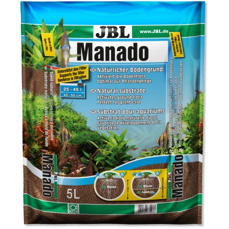 JBL - Substrat Sol Naturel Manado pour Aquarium - 1,5L