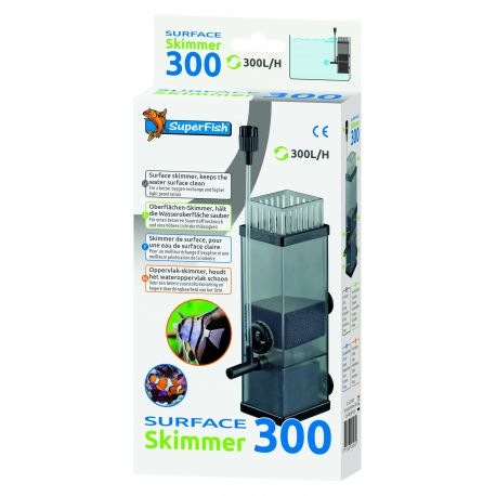 Skimmer ou filtre de surface 300L/h pour aquarium pas cher