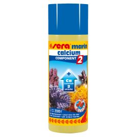 Sera marin component 2 Ca Ph-Buffer 250ml stabilise le pH dans l’aquarium d’eau de mer. 