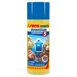 Sera marin component 5 strontium 250ml contient du strontium, un élément essentiel. 