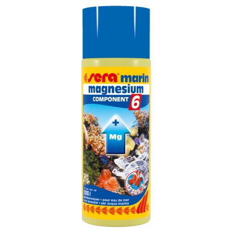 Sera marin component 6 magnesium 500ml contient du magnésium, un élément essentiel. 