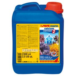 Sera marin component 2 Ca Ph-Buffer 2500ml stabilise le pH dans l’aquarium.