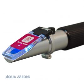 Aqua Medic Réfractomètre à température compensée avec échelle éclairée par LED pour la détermination de la quantité de sel 44...