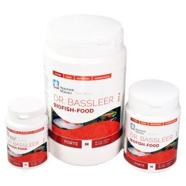 Dr.Bassleer Biofish Food forte M 150g 0.6mm: pour poissons jusqu’à 6cm (flotte au début) 