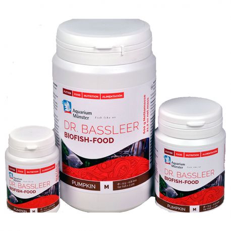 Dr.Bassleer Biofish Food pumpkin M 60gr 0.6mm pour poissons jusqu’à 6cm (flotte au début) 5,40 €