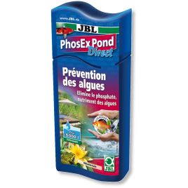 JBL PhosEx Pond Direct 2,5 L anti-phosphates contre les algues dans les bassins jusqu'à 50000 L - Traitements de l'eau bassin/Anti-algues pour bassin - - Aquariophilie