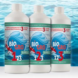 BIOGRO 123 - 3x1 Litre (Pour 25.000 Litres d'eau) 49,00 €