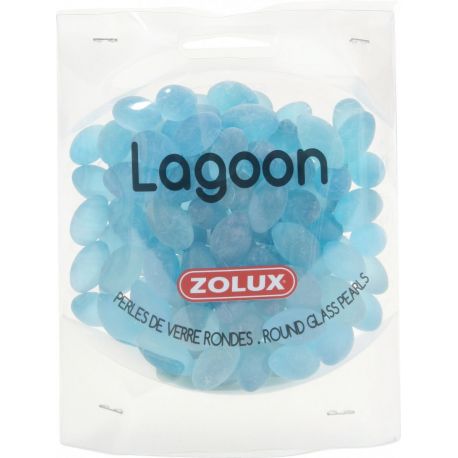 Zolux perles de verre rondes lagoon 442gr