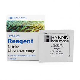 Hanna® HI764-25 réactif nitrite marine ULR test environ (25 tests) 0 to 200µg /L