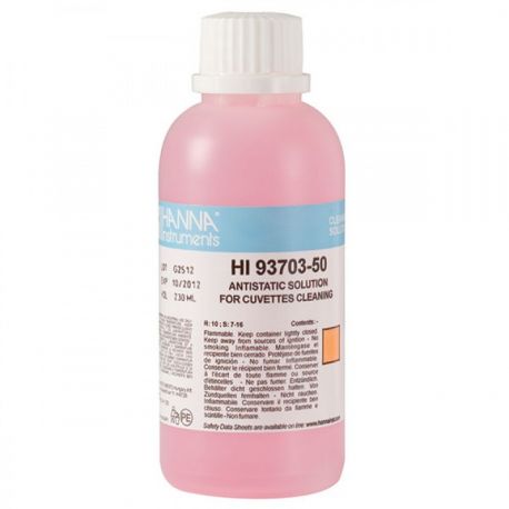 Hanna HI93703-50 Solution de nettoyage pour cuvettes de mesure, flacon 230 mL