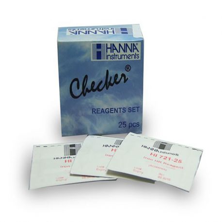 Hanna HI721-25 réactifs pour fer 0,00 à 5,00 mg/l, 25 pièces pour mini photomètre Checker 14,40 €