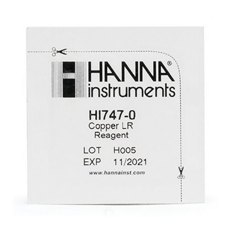 Hanna HI-747-25 réactif cuivre Low Range pour mini photomètre Checker 25 tests