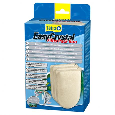 Tetratec cartouche pour filtre EasyCrystal - Filter Pack C600 avec charbon  