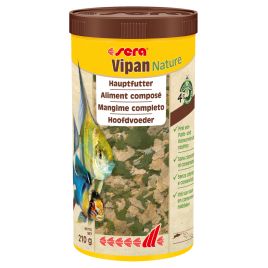 Sera Vipan Nature 1000ml  (210gr) aliment composé avec 4 % de farine d’insectes à effet prébiotique