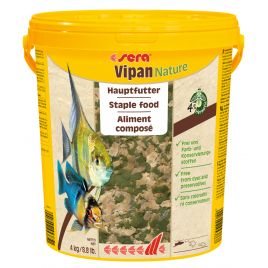 Sera Vipan Nature 4kg (21 litres) aliment composé avec 4 % de farine d’insectes à effet prébiotique