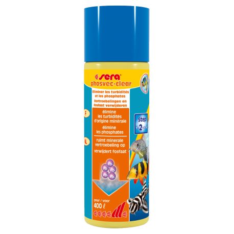 Sera phosvec·clear 100ml suffisant pour : 400 litres 5,50 €