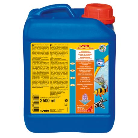Sera phosvec·clear 2.5 litres suffisant pour : 10.000 litres 58,00 €