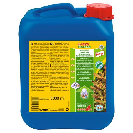 Sera Florena 5 litres suffisante pour : 20.000 litres 64,90 €