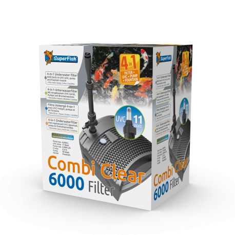 Superfish filtre Combi Clear 6000 pour bassin de 6.000 litres d'eau 