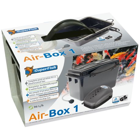 Superfish Air-box 1 / 96l/h 2w (1.6 litres minute - 1.75m de tuyau + diffuseur) 18,90 €