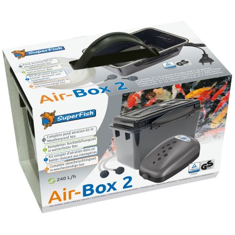 Superfish Air-box 2 / 240l/h 4w (4 litres minute - 2x 1.75m de tuyau + 2 diffuseurs) 31,90 €