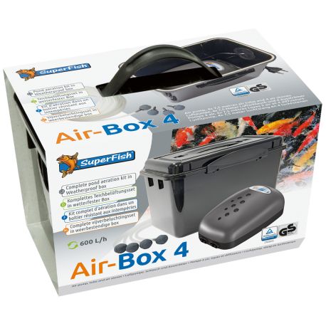 Superfish Air-box 4 / 600l/h 10w (10 litres minute - 4x 1.75m de tuyau + 4 diffuseurs) 53,10 €