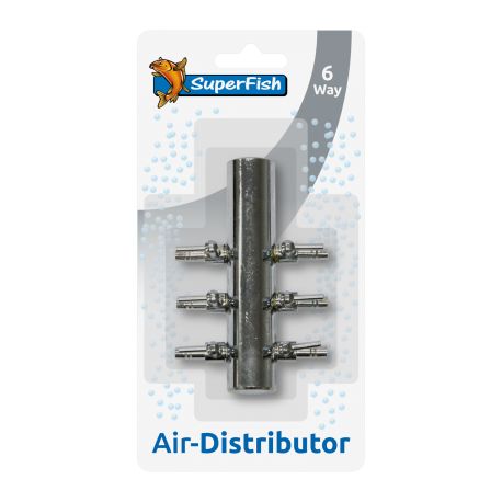 Superfish Distributeur d'air 6 voies inox