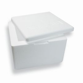 Boîte isotherme en polystyrène avec couvercle 60x40x35 cm Blanche 15,00 €