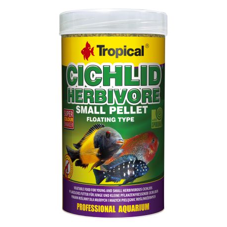 Tropical CICHLID HERBIVORE SMALL PELLET 250ml 9,00 €