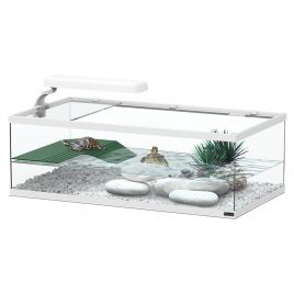 Aquatlantis tortum 55 cuve à tortues dimension (cm) 55x30x20 couleur blanc (sans éclairage et filtre) 49,00 €