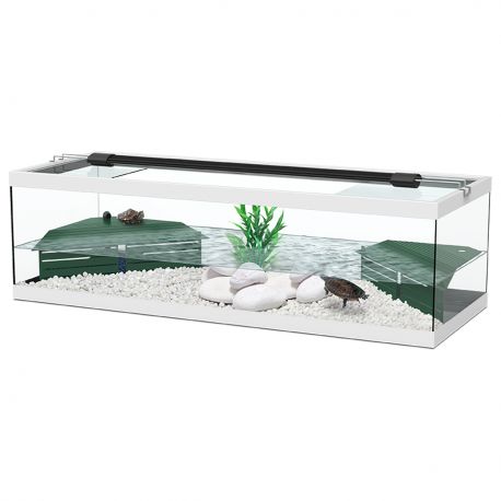 Aquatlantis tortum 100 cuve à tortues (Avec filtre interne) dimension (cm) 100x40x30 couleur blanc (sans éclairage) 119,00 €