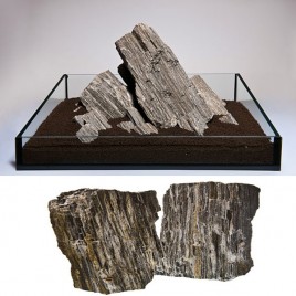 Pierre Glimmer wood rock (s041) le Kg
