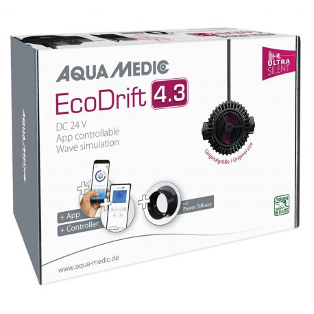 Aqua Medic pompe de brassage EcoDrift 4.3 (300 - 4000 l/h) avec application de contrôle Pompes de brassage AquaMedic 