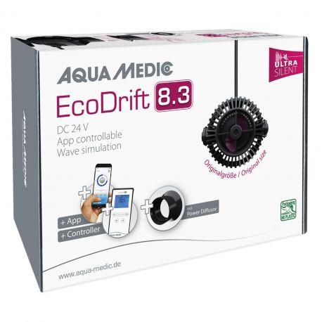 Aqua Medic pompe de brassage EcoDrift 8.3 (800 - 8000 l/h) avec application de contrôle Pompes de brassage AquaMedic 