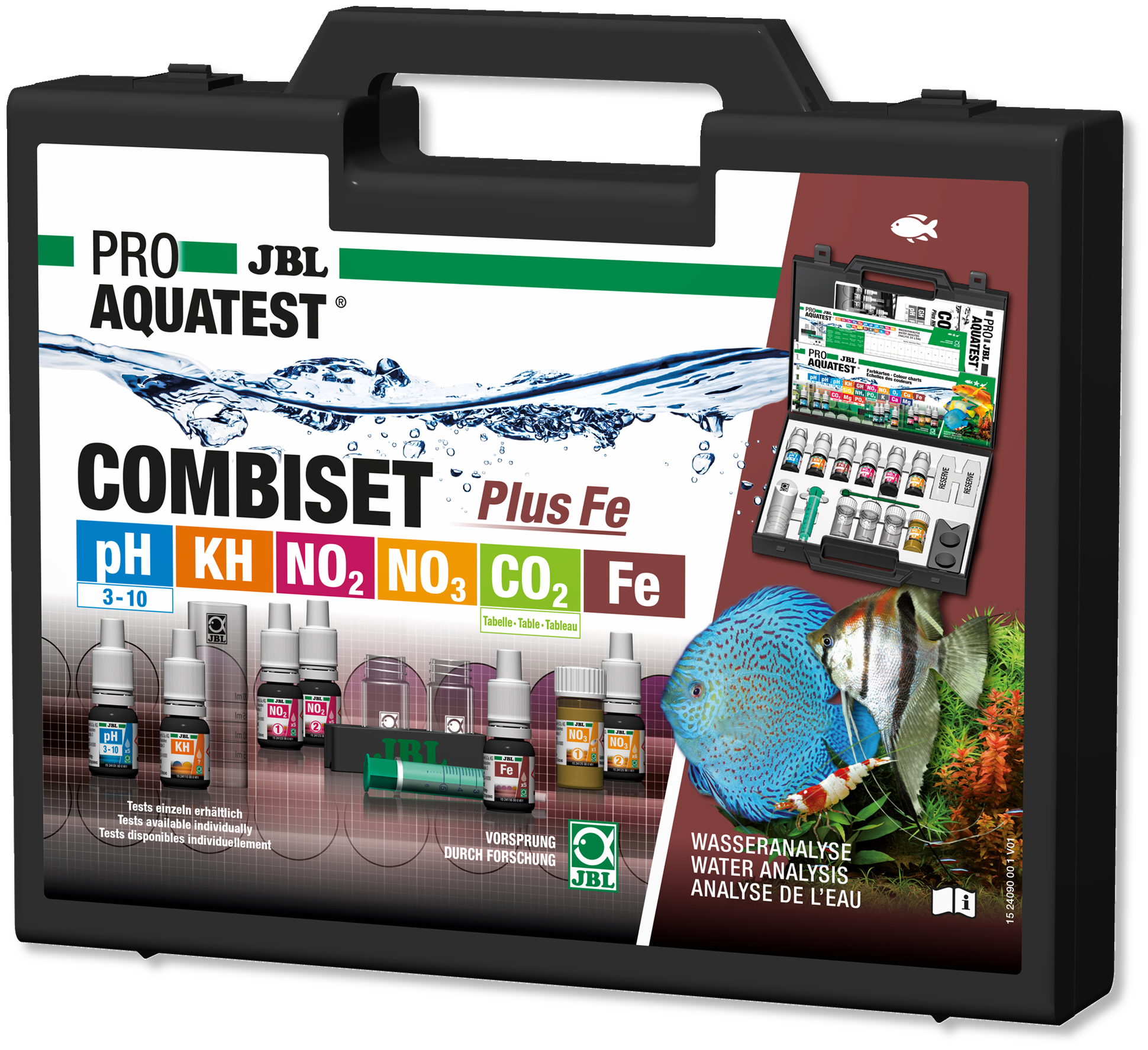 JBL Kit Combiset Test Plus Fe coffret de 6 tests des principaux par