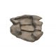 Cascade grand Canyon gris droit 900 x 800 x 200mm 